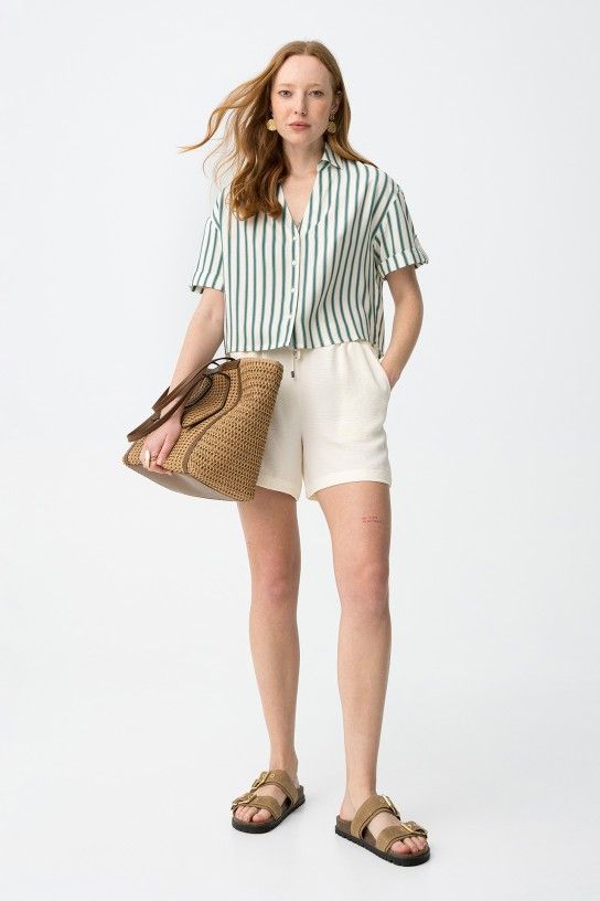 Pantalón corto fluido Tiffosi