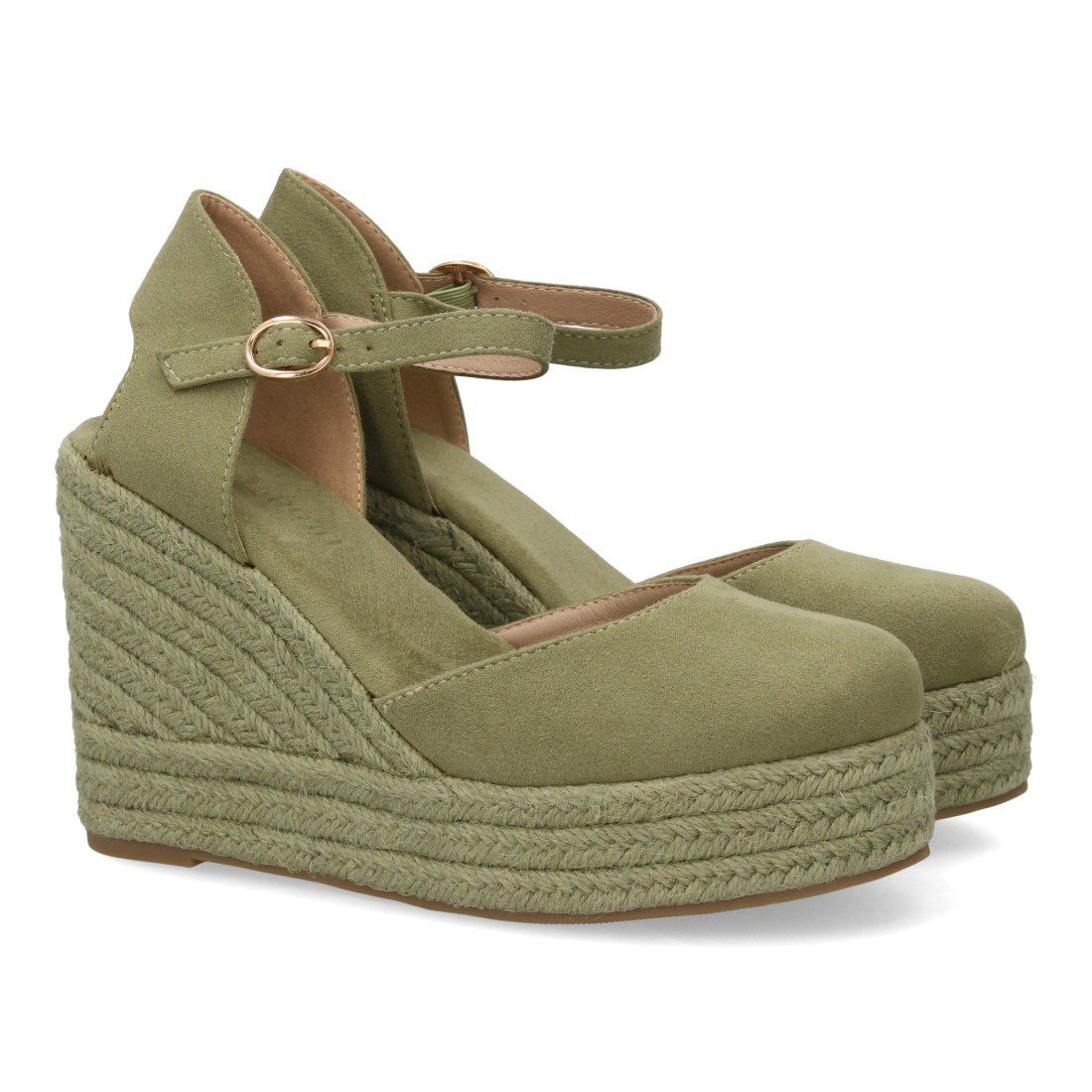 Cuñas altas tipo valencianas verde