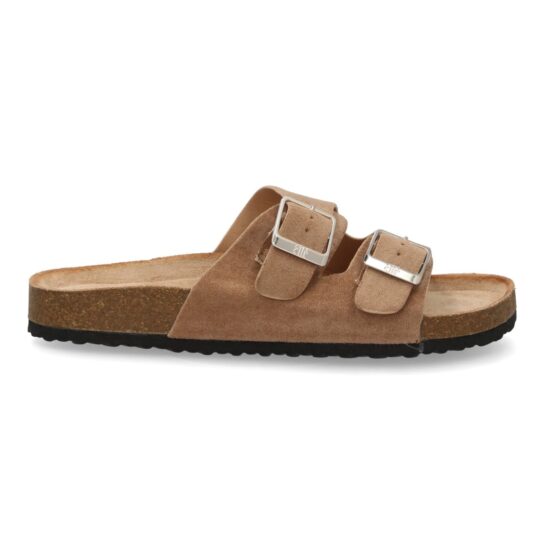 Sandalias doble Hebilla nude - Imagen 2